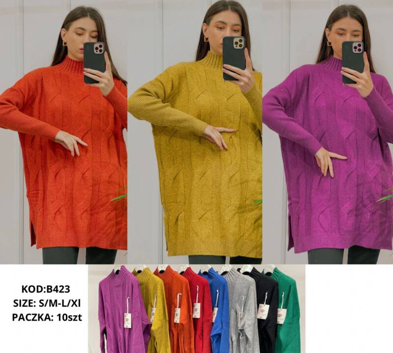 Tuniki damskie Roz S/M-L/XL, Mix Kolor .Paczka 10 szt